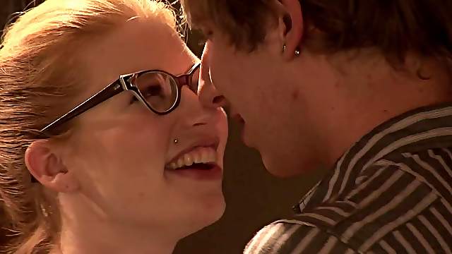 Good-looking redhead teen screaming as she gets drilled doggy style