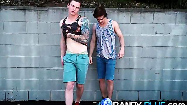 Gorgeous dirty talking bottom slut Justin Owen takes Zane Porters big dick