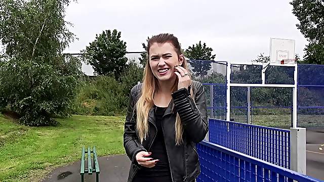 Sexy Misha Cross visits the woods only to get rammed hard there