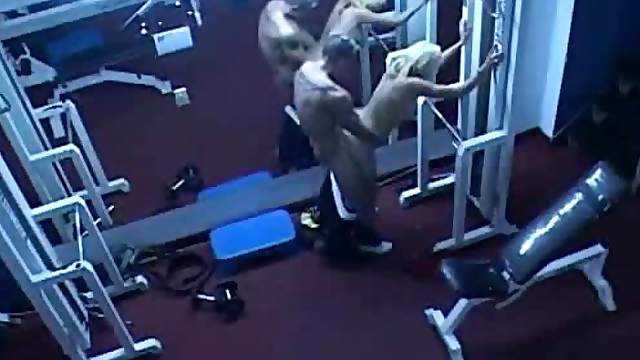 Hot Blonde gets her Daily Workout