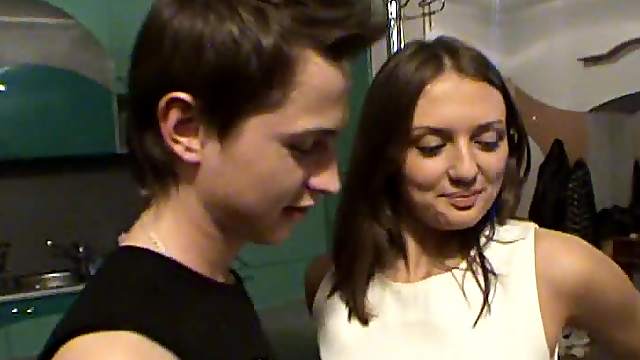 Hot Kitchen Sex With the Busty Teen Brunette Zara