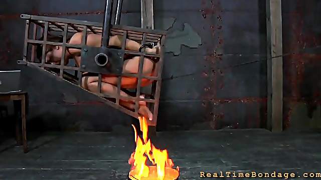 Trina Michaels obeys her masters' wishes during a hot game