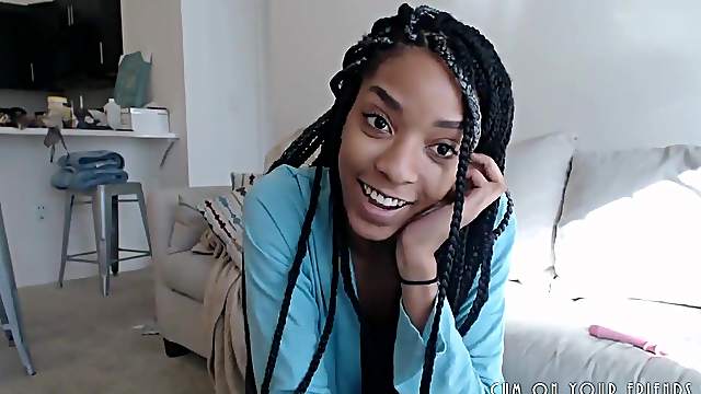 Young Ebony Slut With Great Ass On Cam