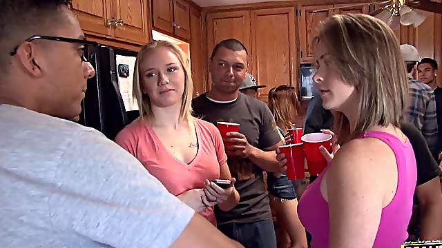 College Orgy With the Horny Teens Mae And Sierra