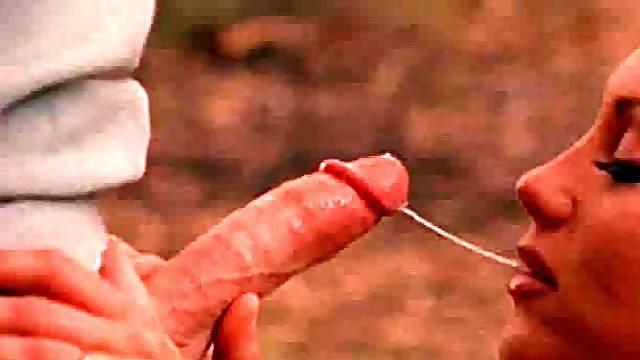 Blonde sex bomb fucks a guy during a nice romantic picnic