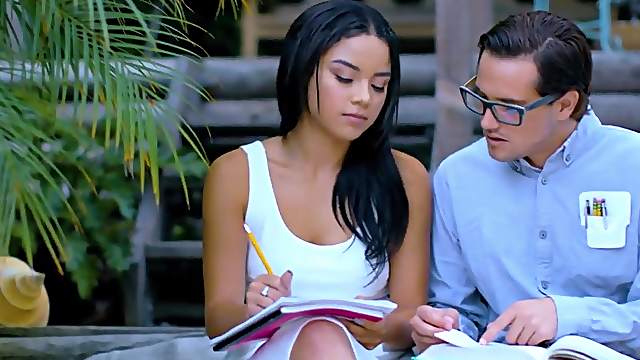 Adoring Maya Bijou enjoys being ravished by a hot guy
