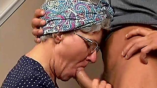 Flo is a horny grandma who loves bouncing on a huge boner