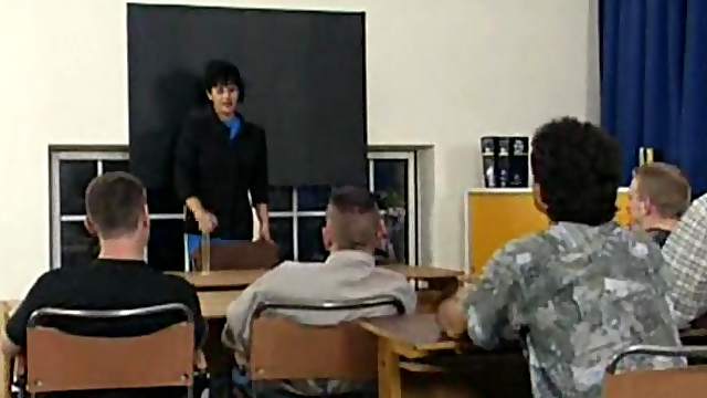 Big ass teacher gangbanged hardcore in college