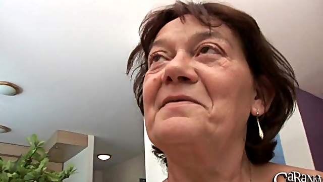 Elderly woman Livia is in need of a handsome guy's dick