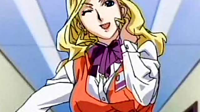 Lingeries office anime girl fingering wetpussy
