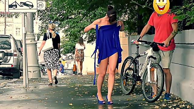 Hidden Cam Captures Jeny Getting Repeatedly Stripped in Public