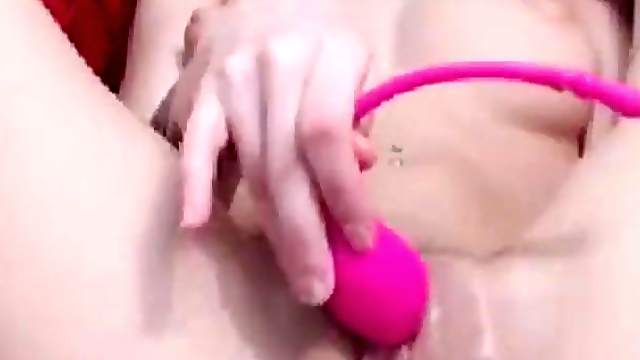 Big tits blonde just enjoyed play with wet pussy