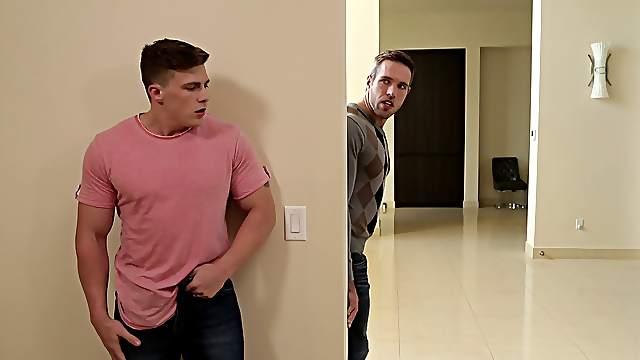 Alluring gay doggystyle ravished hardcore moaning
