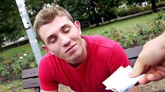 He has his pretty face creamed and his manhood toyed during a shower
