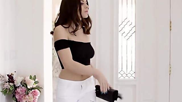 Lana Rhoades is hungry for her lover's pulsating dick