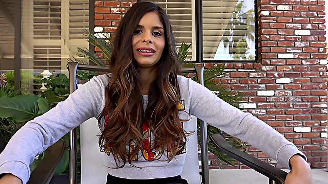Katya Rodriguez spreads her legs for an erected penis