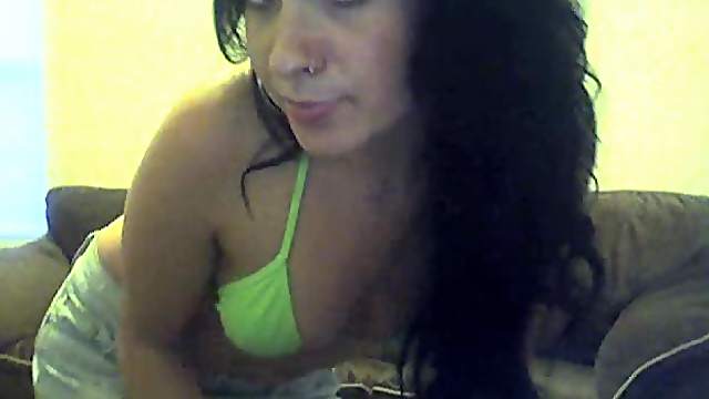 Brunette Shaking Her Butt for The Camera