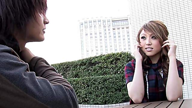 Rino Mizusawa bends over for a horny lover's long fingers