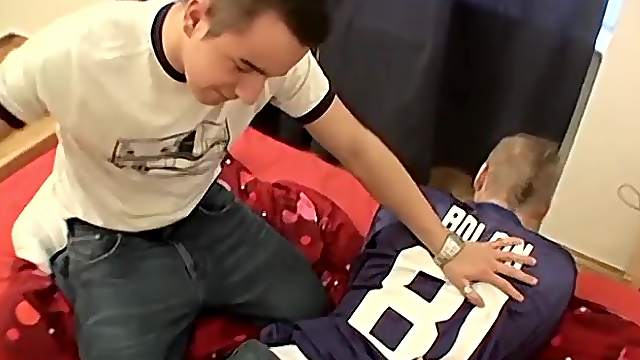 Punk boy spanks his roommates ass only to be spanked back