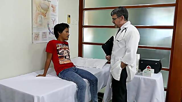 Doctor Daddy Fucks Asian Twink Russel Raw