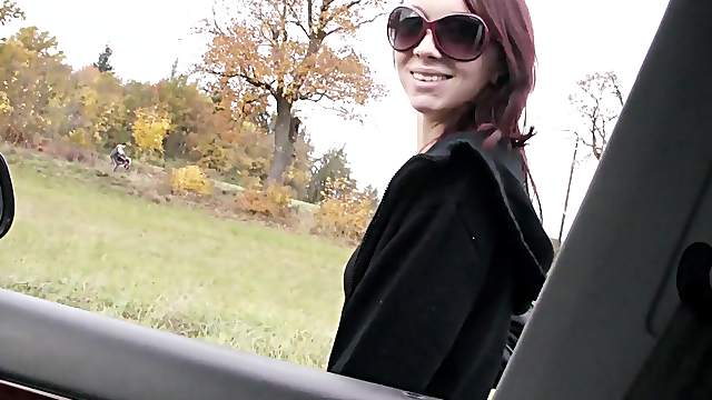 Street whore gets picked up and her pussy gets slammed good