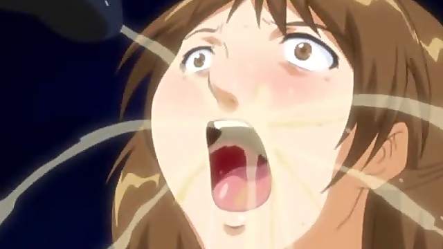 Cute hentai coed caught and fucked by tentacles demon