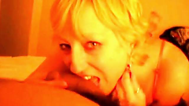 blonde mom Helga is a cock addict