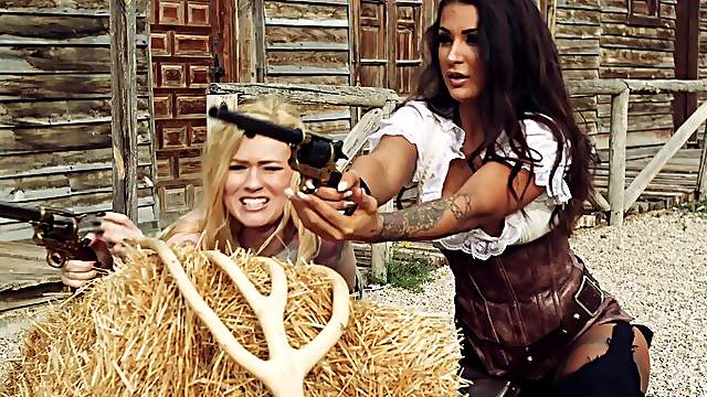Jasmine Webb and Jessa Rhodes crave to be fucked by a horny cowboy