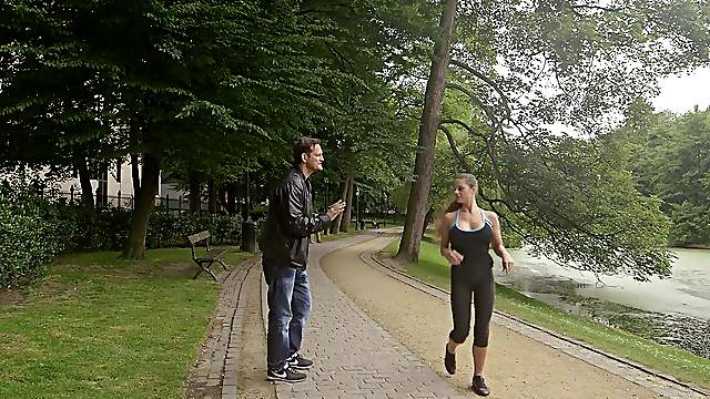 Cathy Heaven bounces on a masseur's dick while being naked