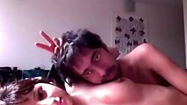 Indian couple having sex in front of their computer