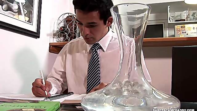 Ruben Barebacks pays attention to his big uncut Latin cock