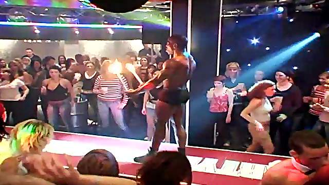 When women get to see male strippers in action anything goes.