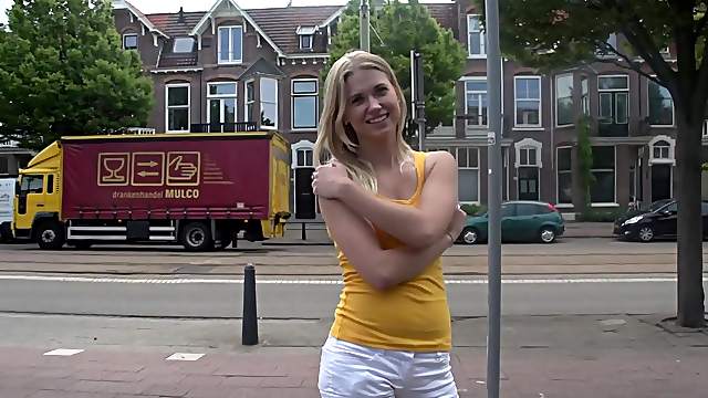 Barely legal hottie from Holland Violette Pure stripping for us