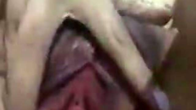 Horny Chinese girl rubbing pussy