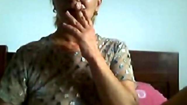 Hot mature talks dirty in her bedroom
