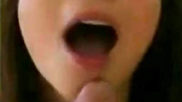 Monster white cock won't fit in asian girlfriends mouth