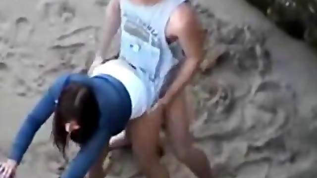 Young couple doggystyle