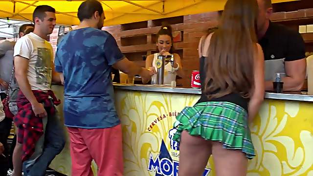 Big Cock Emilio Fucks Amirah In Public