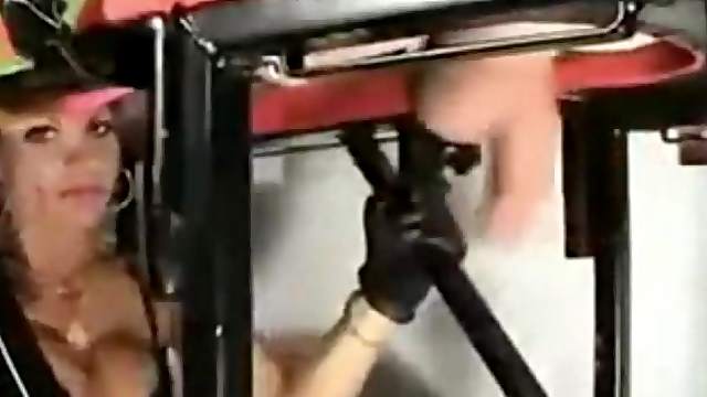 Mistress Alicia was using my cock and balls as punching bag