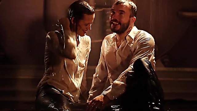Ria Sunn and Adam cant contain their lust for one another.