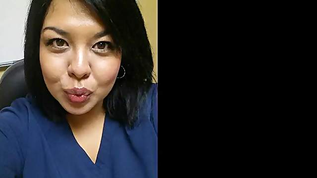 Chubby asian milf from work loves sucking cock