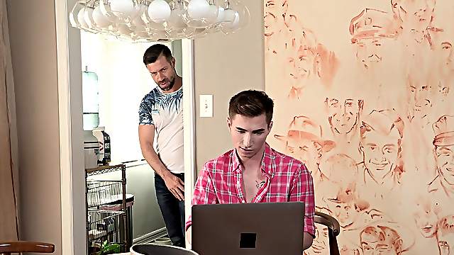 Mature gay amateur couple in a homemade doggy style fuck