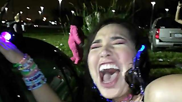 Karlee Grey gets taken away from a party and sprayed with cum