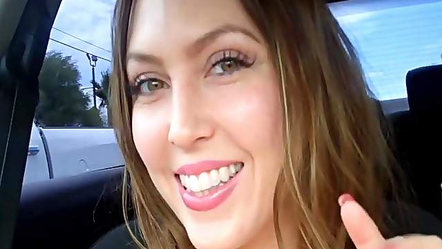 Megan Teasing Inside Car