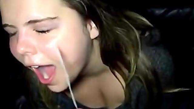 Whore Neighbor sucking her boyfriends thick meaty cock
