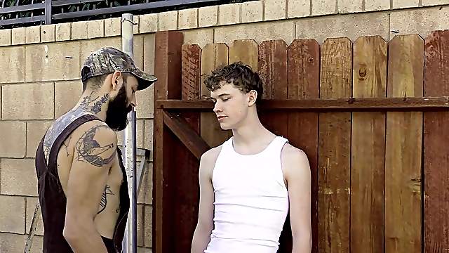 Trailer Park Fucks His Boy After Catching Him Smoking