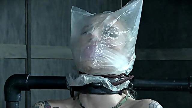 Blonde slut with pigtails Leya Falcon in a hardcore BDSM torture scene