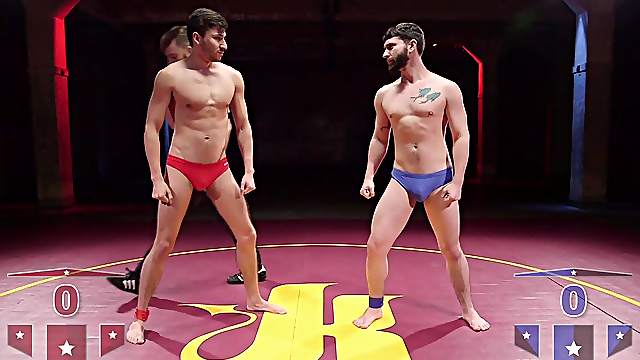 Gay guy gets his ass filled with a big Jackson Fillmore's dick on the floor