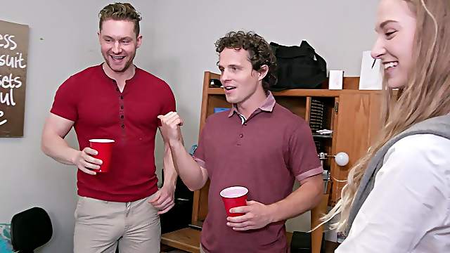 Hot Body Teens Team Up To Fuck And Suck Cock