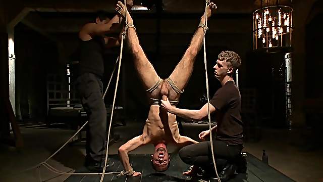 Sleeping boyfriend woken up to be tied up and fucked deep in his ass